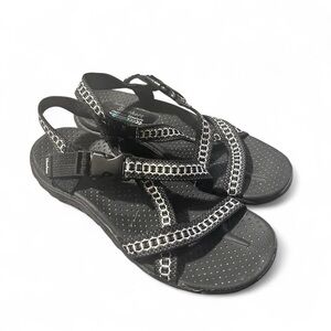 Sketchers Reggae Kooky Women's Black Sandals
